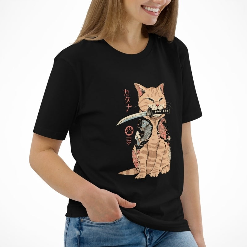 Camiseta Japonesa Neko Yakuza