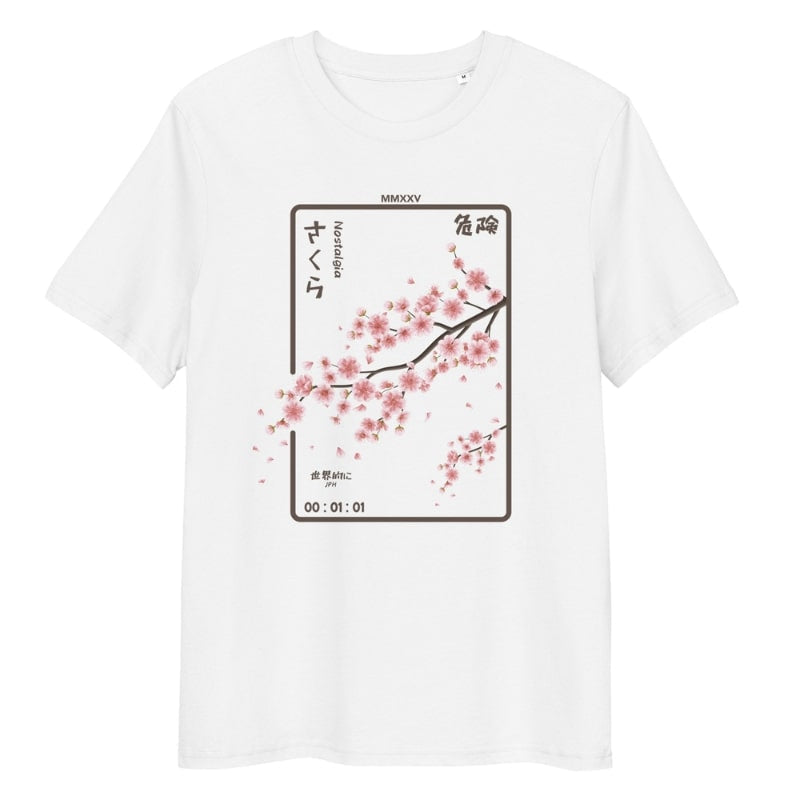 Camiseta Nostalgia Japonesa - S / Blanca