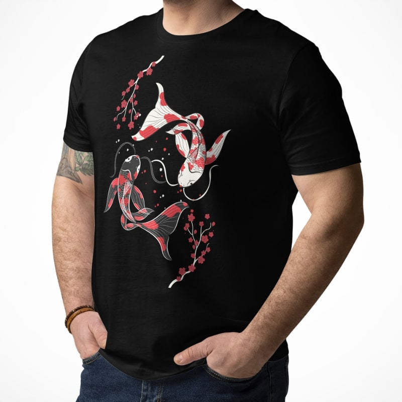 Camiseta japonesa Sakura Koi