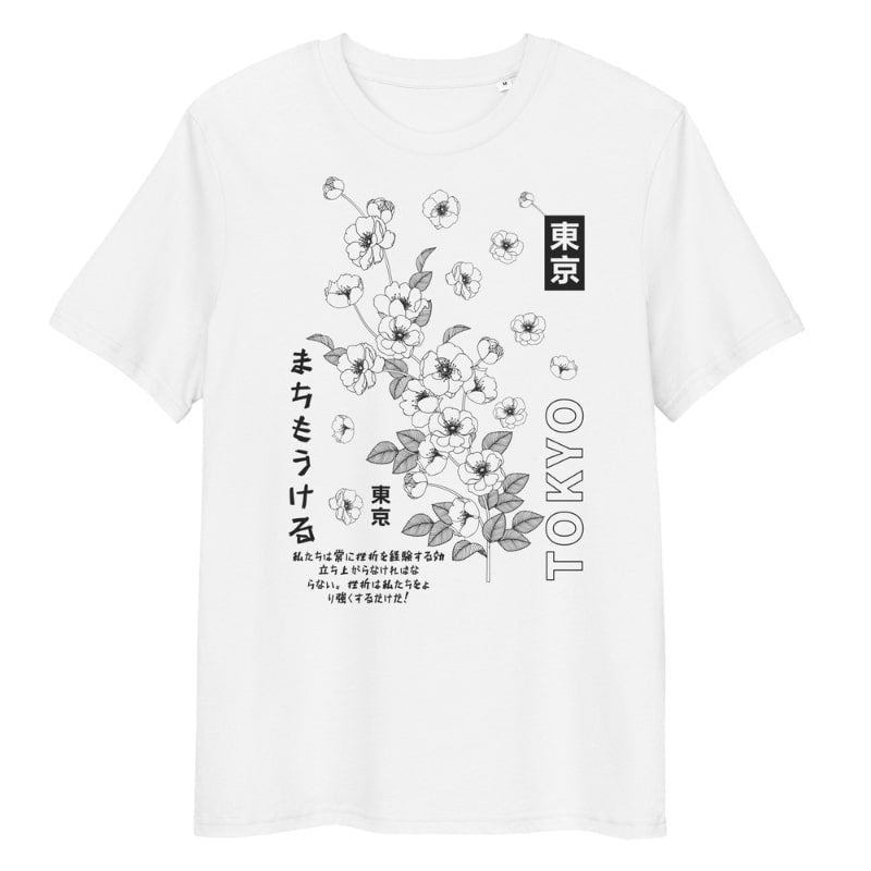 Camiseta japonesa Tokyo Blossom - S / Blanca