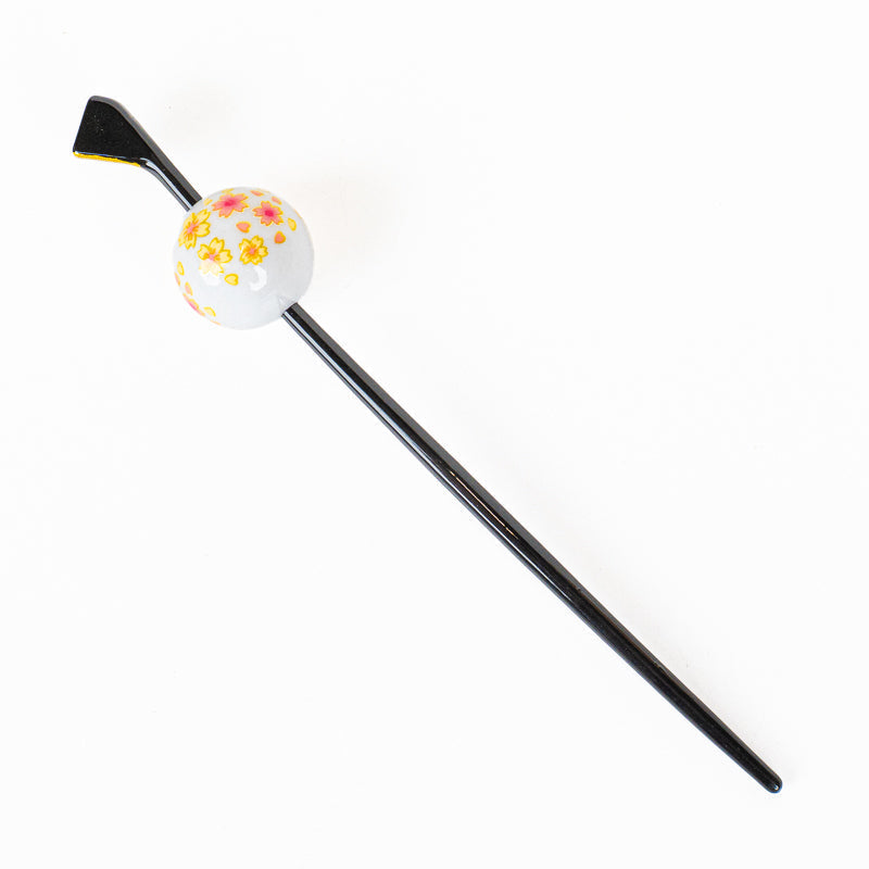 Tama Kanzashi japonés Ukidama blanco