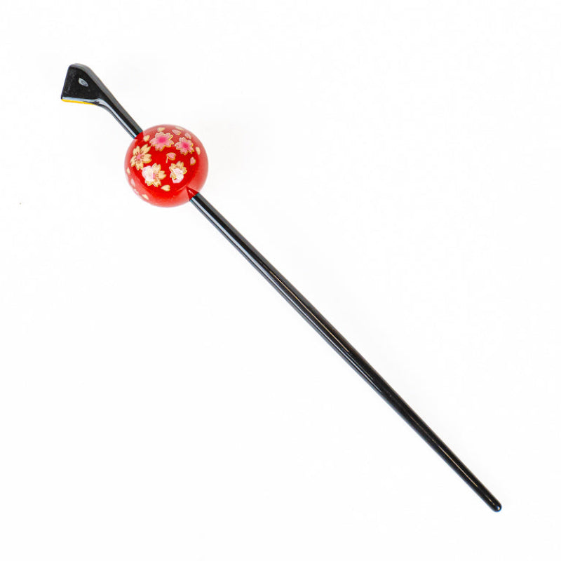 Tama Kanzashi japonés Ukidama rojo