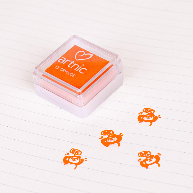 Tampón de Tinta Japonés – 7 Colores a Elegir Naranja