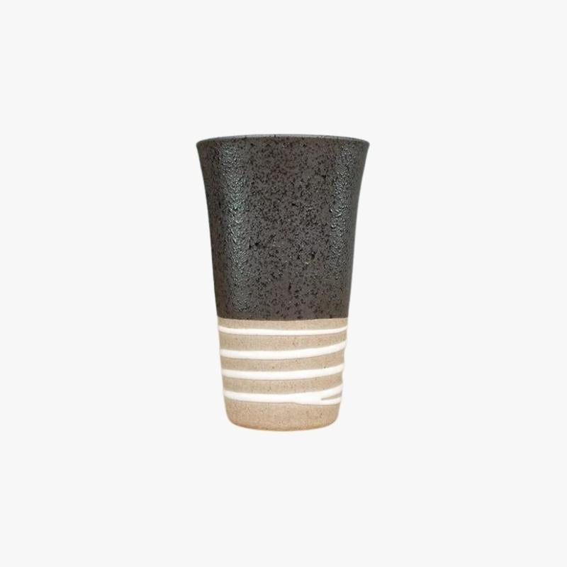 Taza Japonesa de Terracota Negra