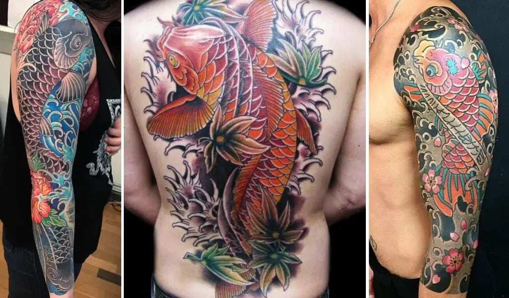 tatuaje japonés carpa koi