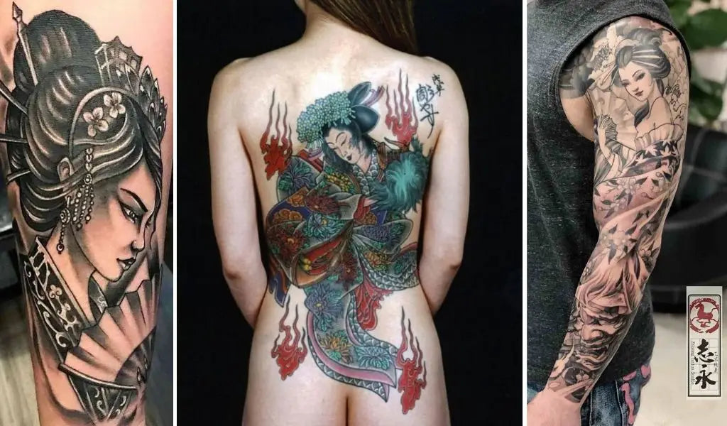 tatuaje japonés geisha