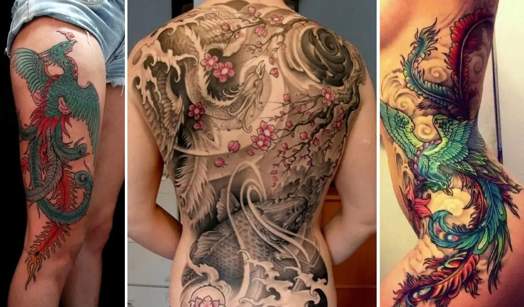 tatuaje japonés fénix