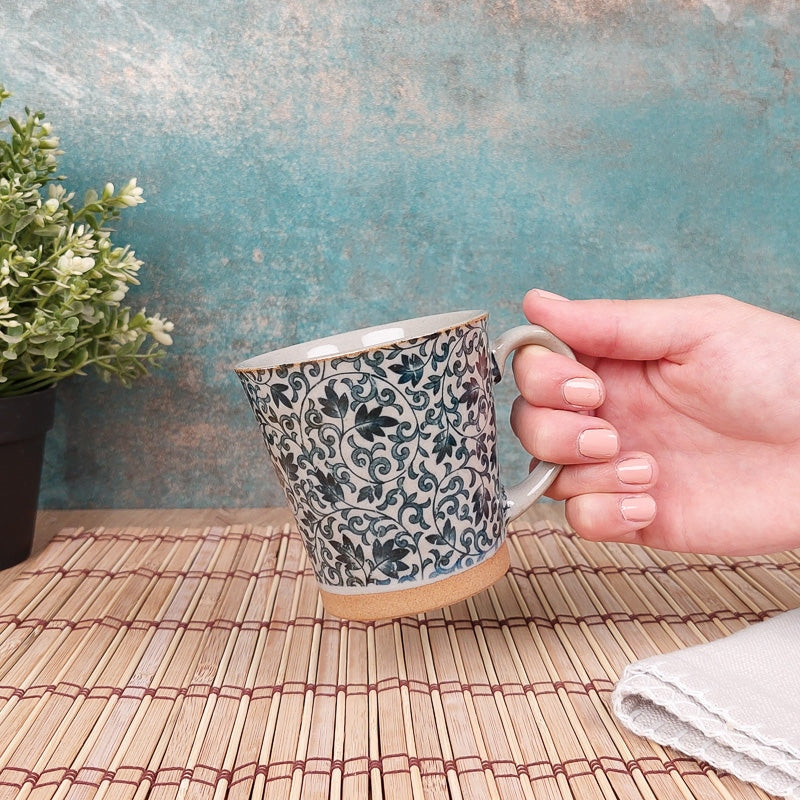 Taza de Cerámica Japonesa Azul