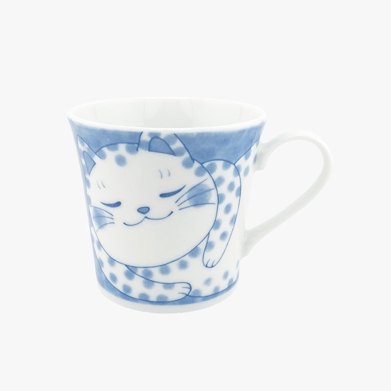 Taza Japonesa Gato Lunares