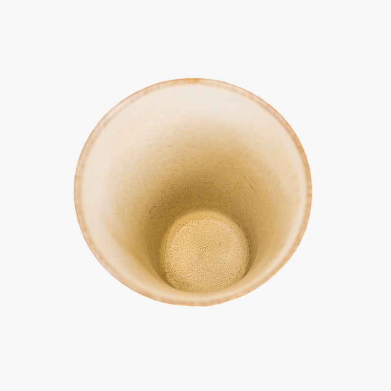Taza japonesa grande beige