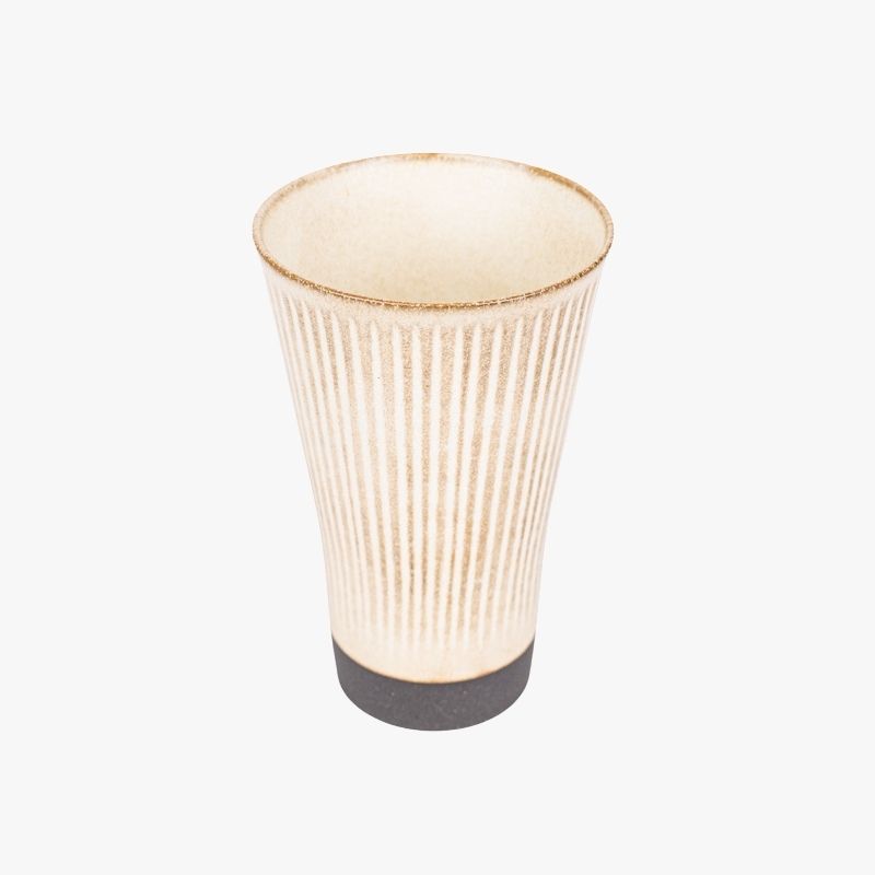Taza japonesa grande beige