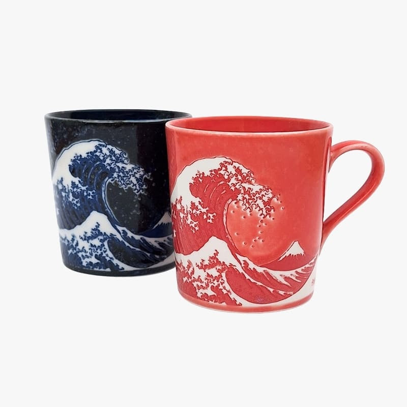 Taza Japonesa Kanagawa Azul