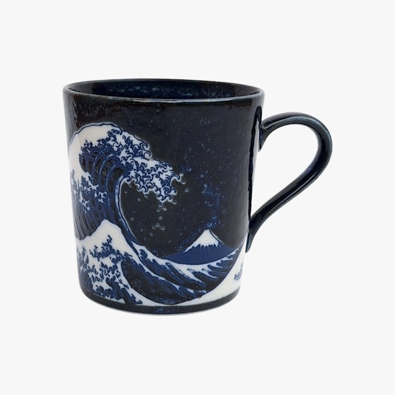 Taza Japonesa Kanagawa Azul