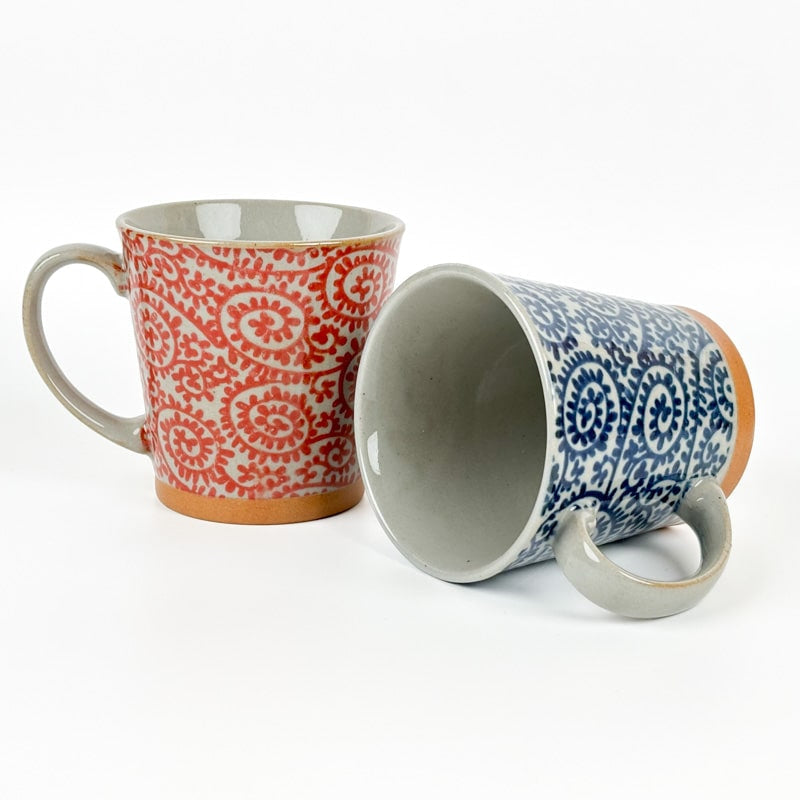 Taza Japonesa Karakusa Roja
