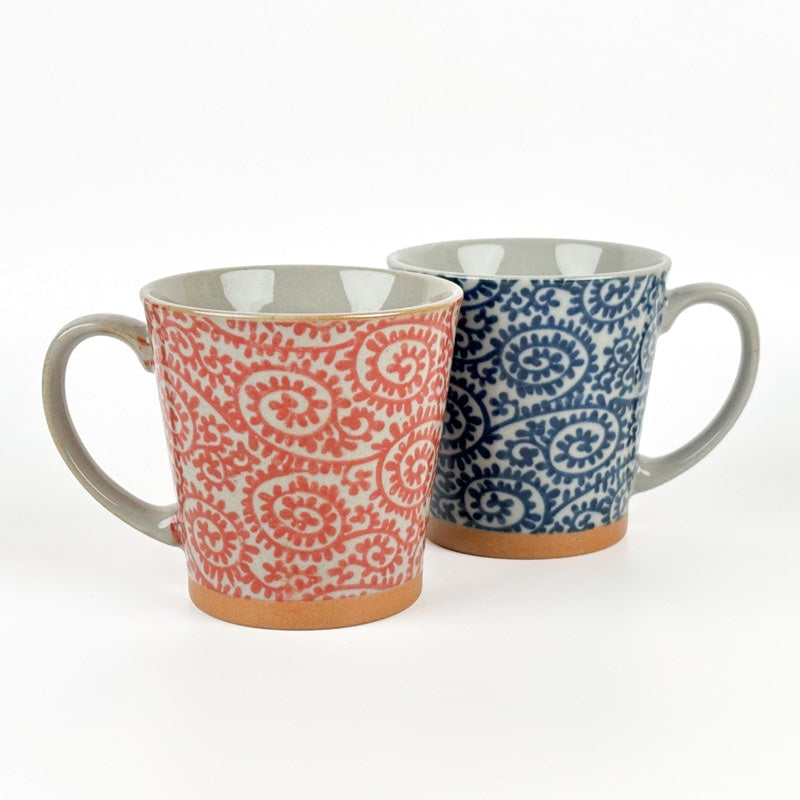 Taza Japonesa Karakusa Roja
