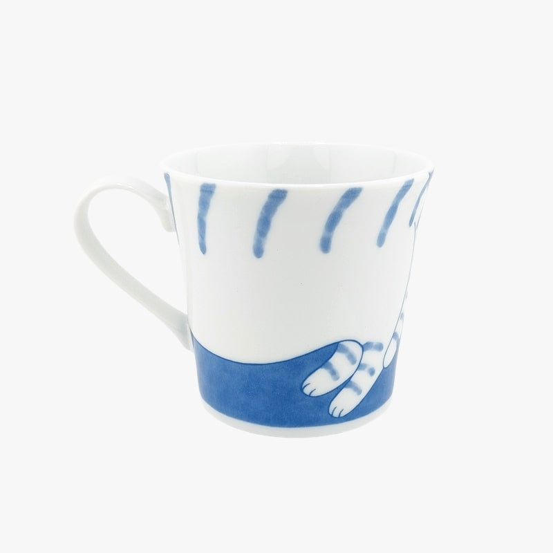 Taza Japonesa Neko Azul