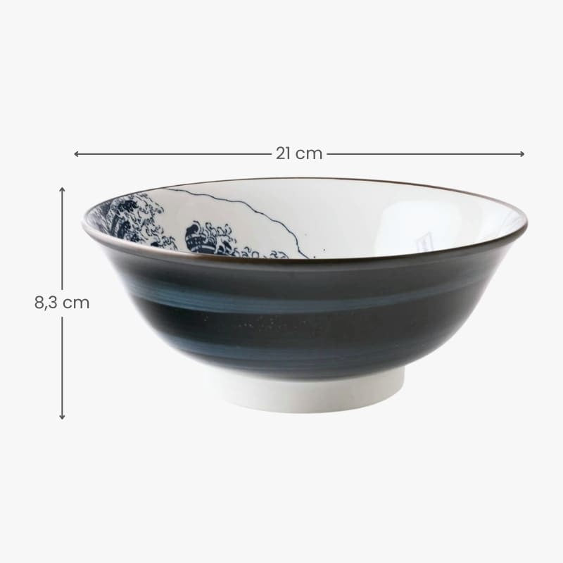 Tazón de Ramen Japonés Hokusai