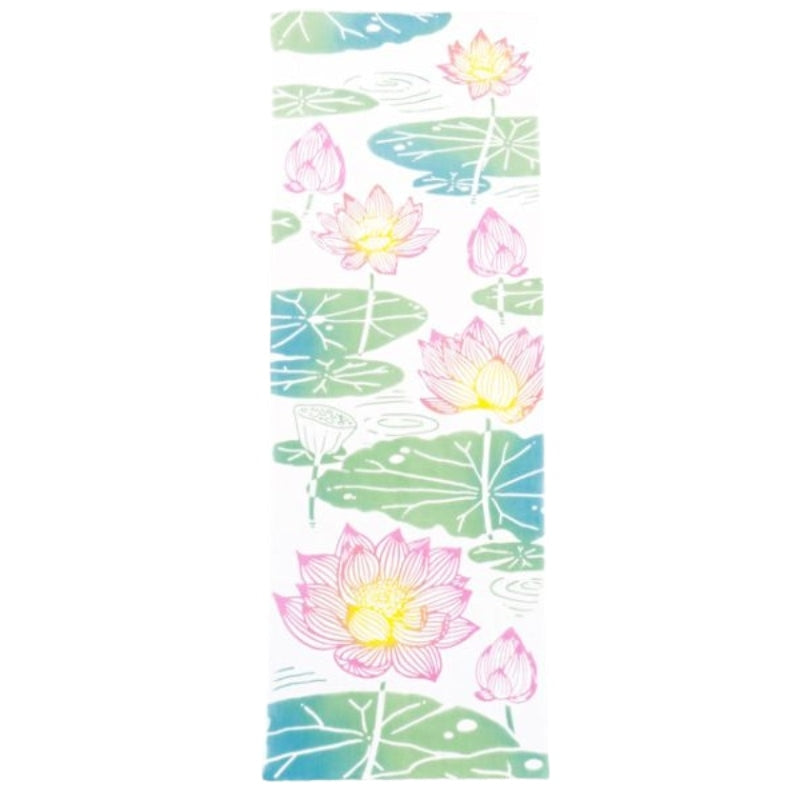 Tenugui Japonés Flor de Loto