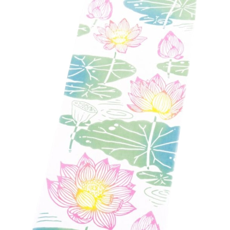 Tenugui Japonés Flor de Loto