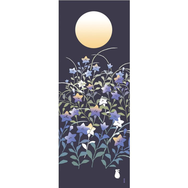 Tenugui Japonés Flores Kikyo
