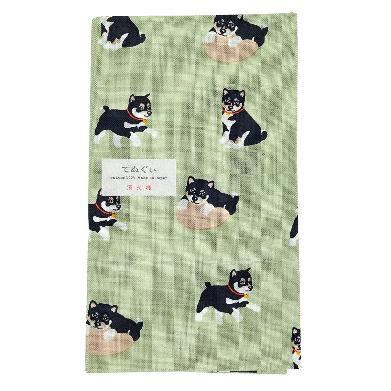 Tenugui Japonés Kuro Shiba