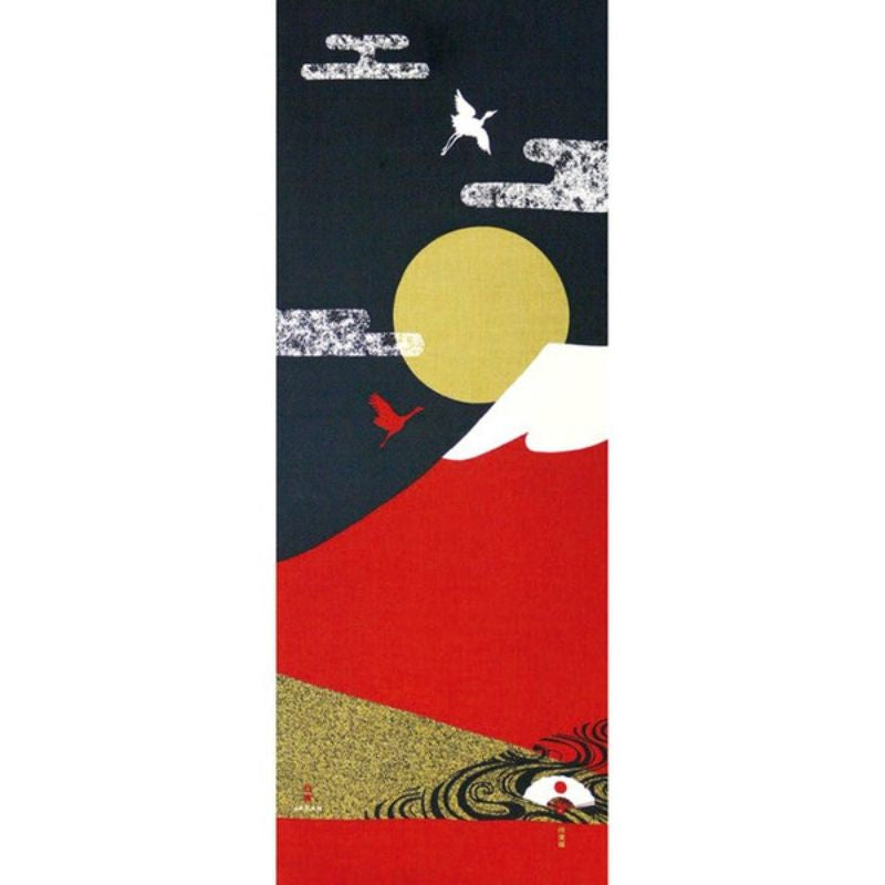 Tenugui Japonés Rojo Fuji