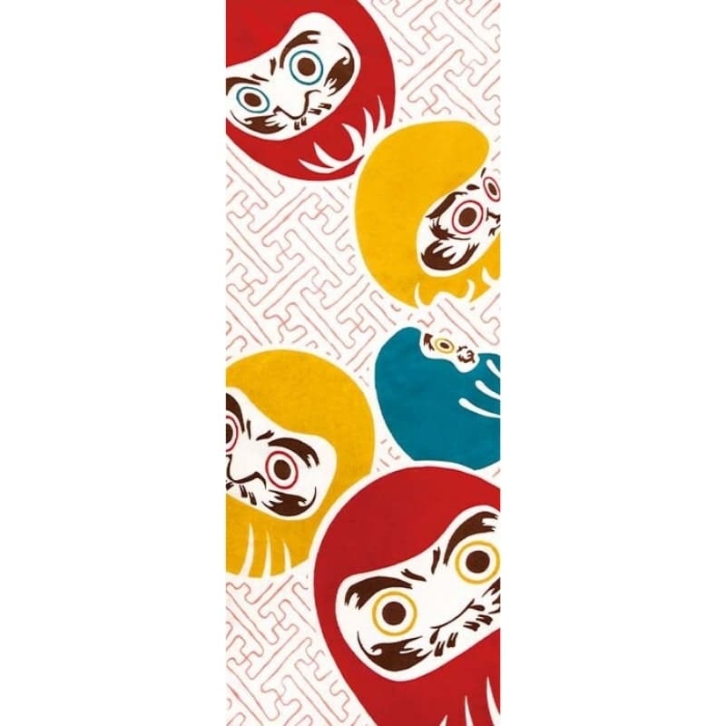 Tenugui japonés Shiawase Daruma