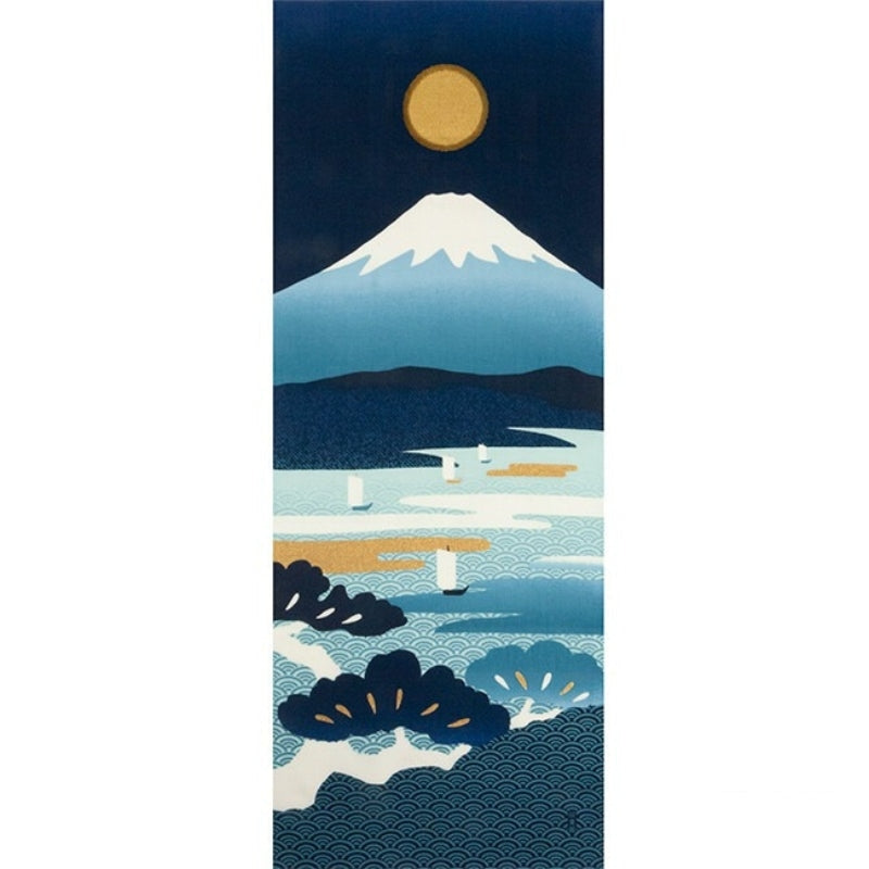 Tenugui Japonés Indigo Fuji