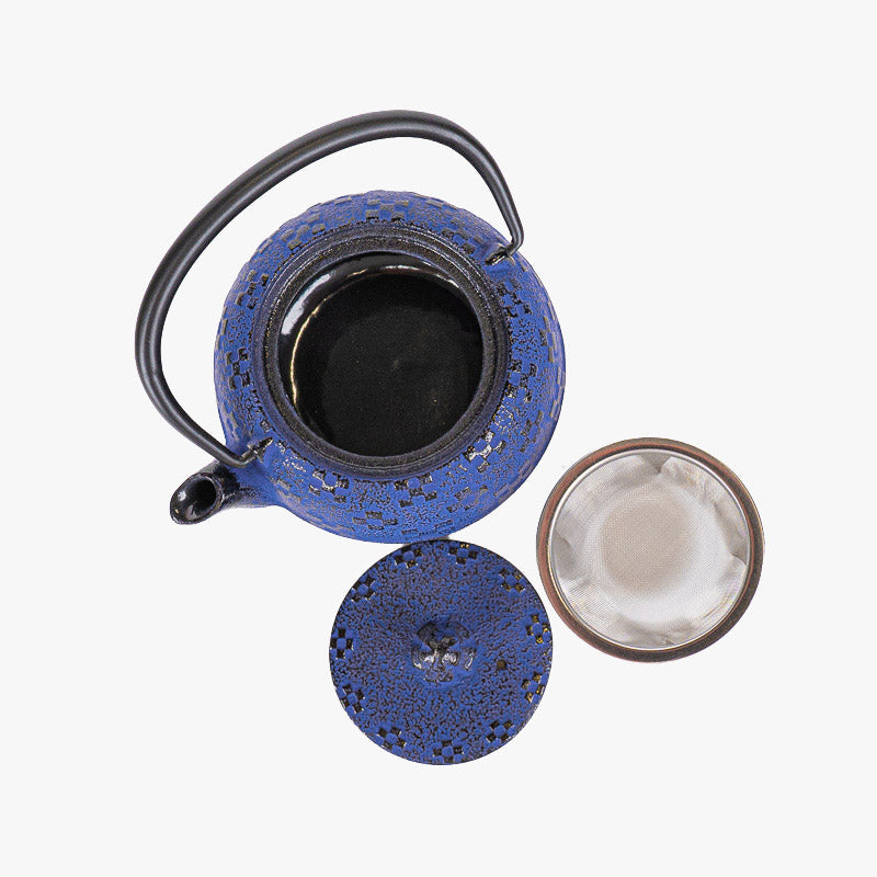 Tetera Japonesa Hierro Fundido Tetsubin Indigo