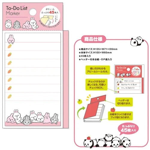 To Do List Conejitos Kawaii