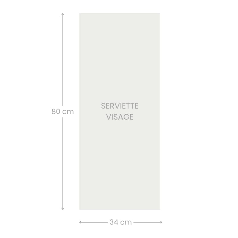 Toalla Facial Reversible Azul Imabari