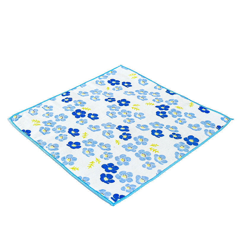 Toalla Japonesa - Flores Azules