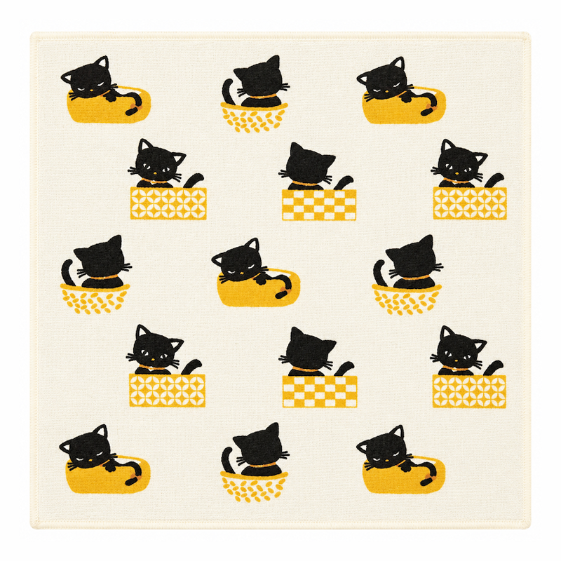 Toalla Japonesa - Gato Negro