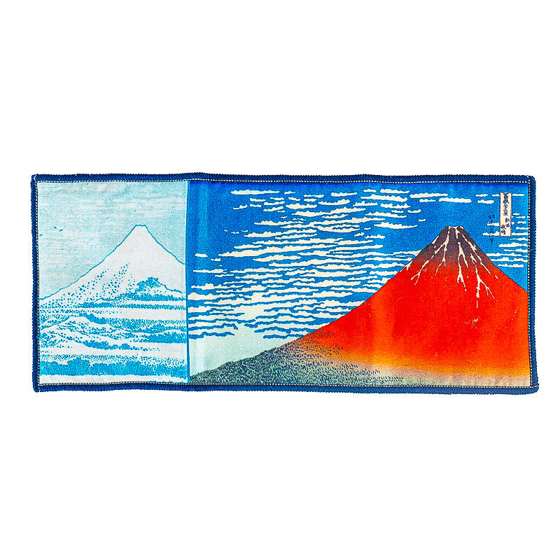 Toallita para Gafas - Hokusai Fuji Rojo