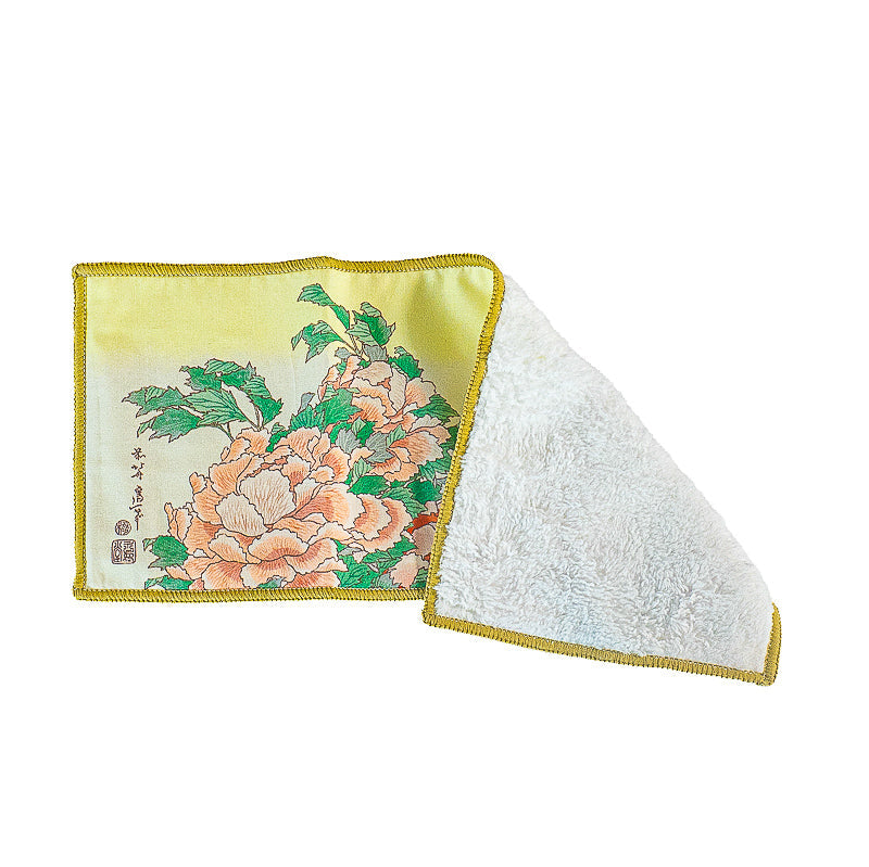Toallita para Gafas - Hokusai Peonías
