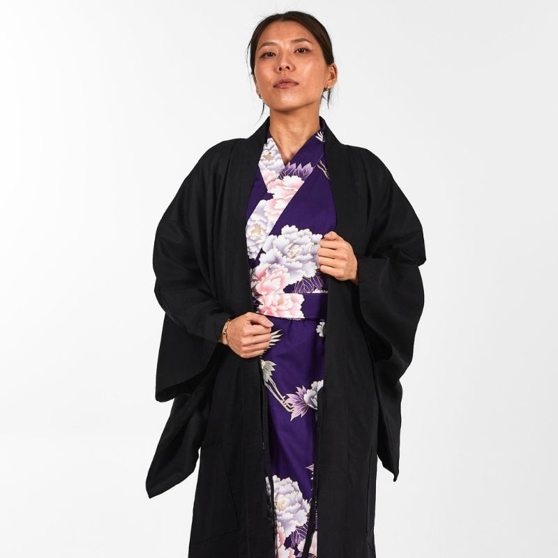 Chaqueta japonesa unisex Haori - Talla única