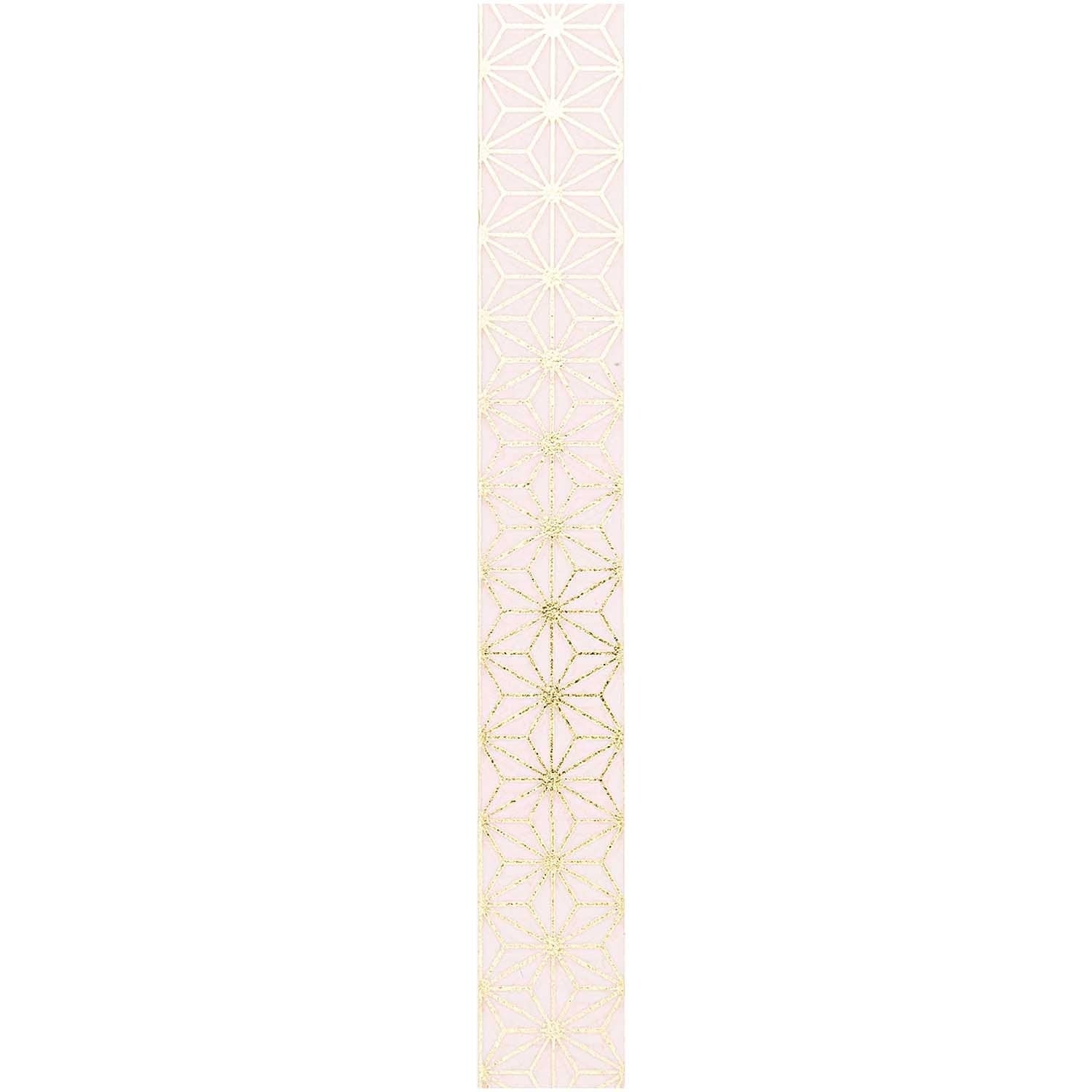 Washi Tape Dorado Asanoha