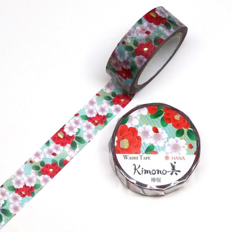 Washi Tape Japonés Tsubaki