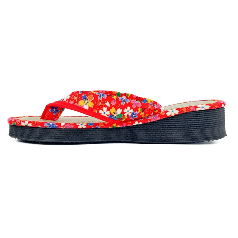 Zori Calzado Japonés Sakura Rojo EU 35 - 37
