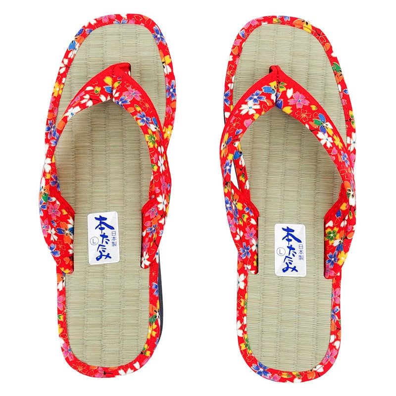 Zori Calzado Japonés Sakura Rojo EU 35 - 37