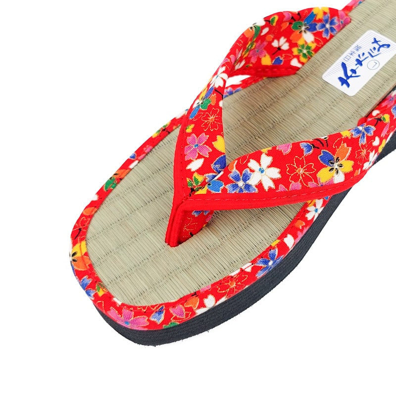 Zori Calzado Japonés Sakura Rojo EU 35 - 37