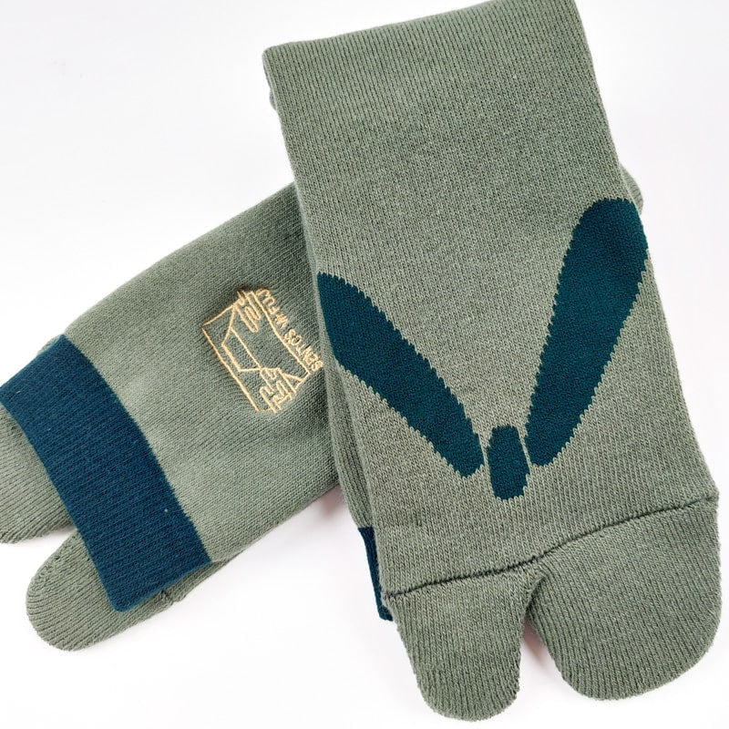 Calcetines japoneses Tongs - Verde - EU 37-42