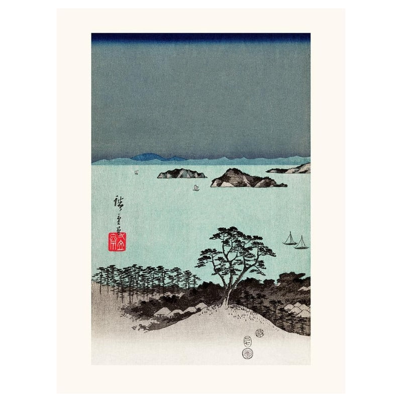 Grabado japonés Hiroshige Kanazawa N°1 - A3