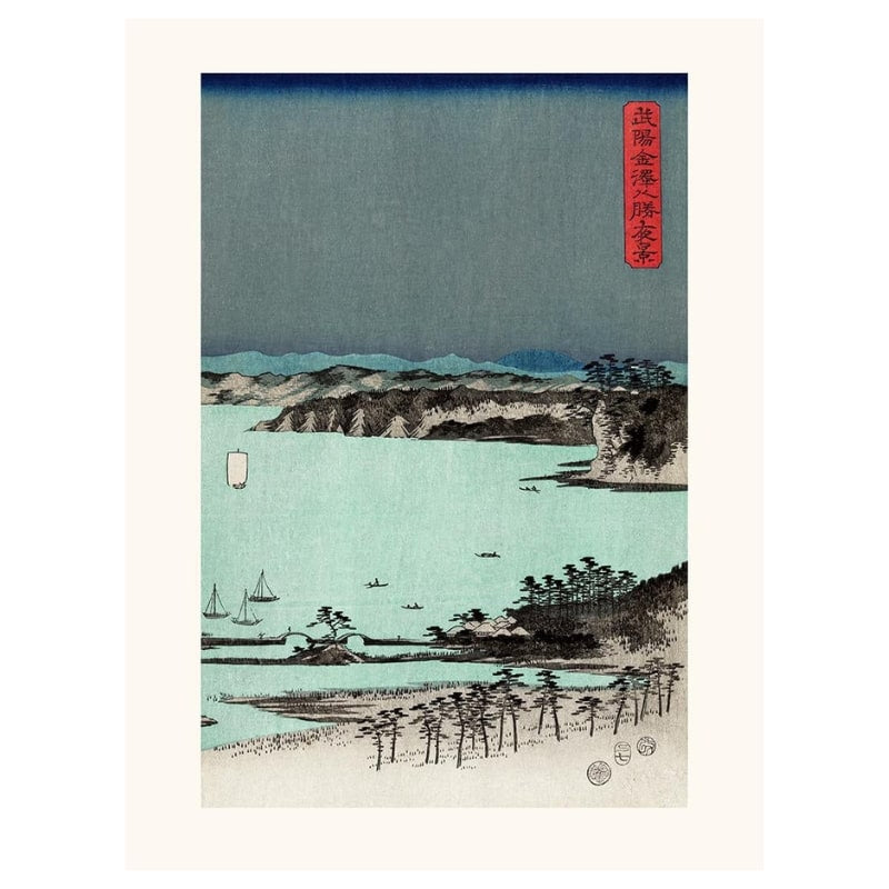 Grabado japonés Hiroshige Kanazawa N°3 - A3