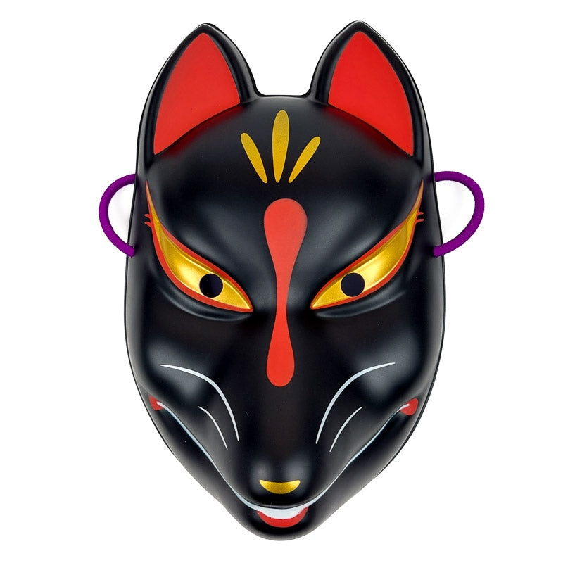 Máscara negra de zorro japonés